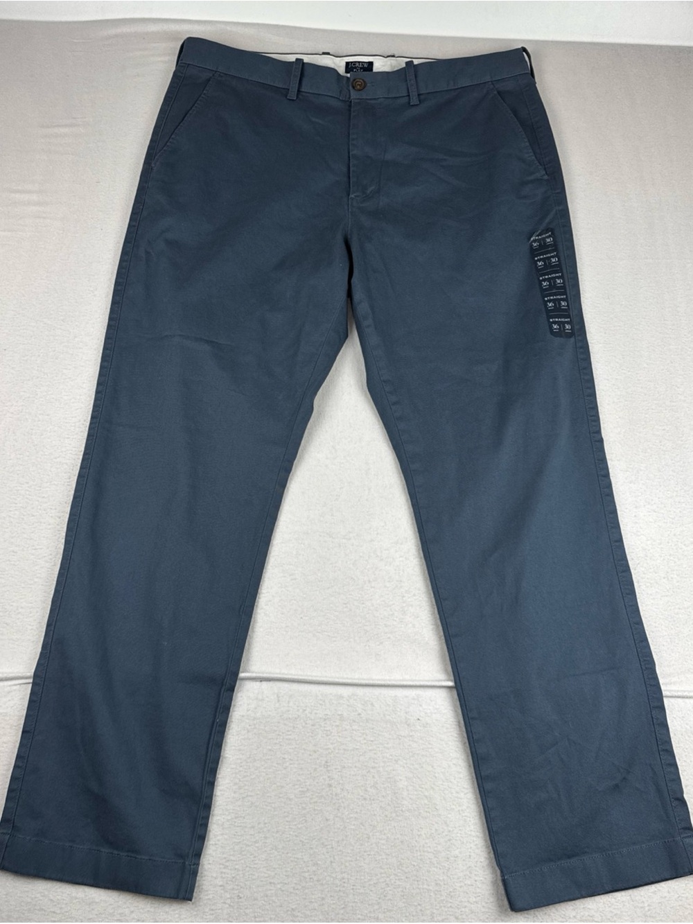 New! J Crew Flex Straight Leg Mens Navy Blue chino pants 36*30  Casual preppy